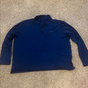 Nike Navy Long Sleeve Quarter-Zip Top